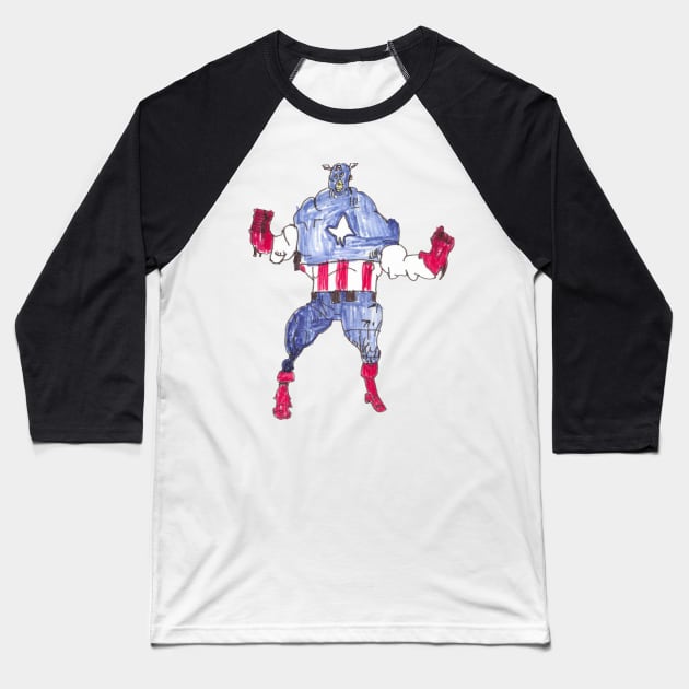 Capa Baseball T-Shirt by TwoEyedGhost